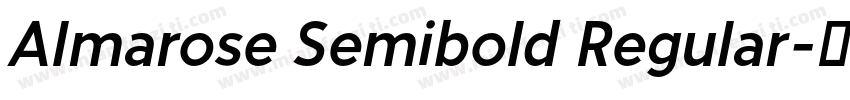 Almarose Semibold Regular字体转换